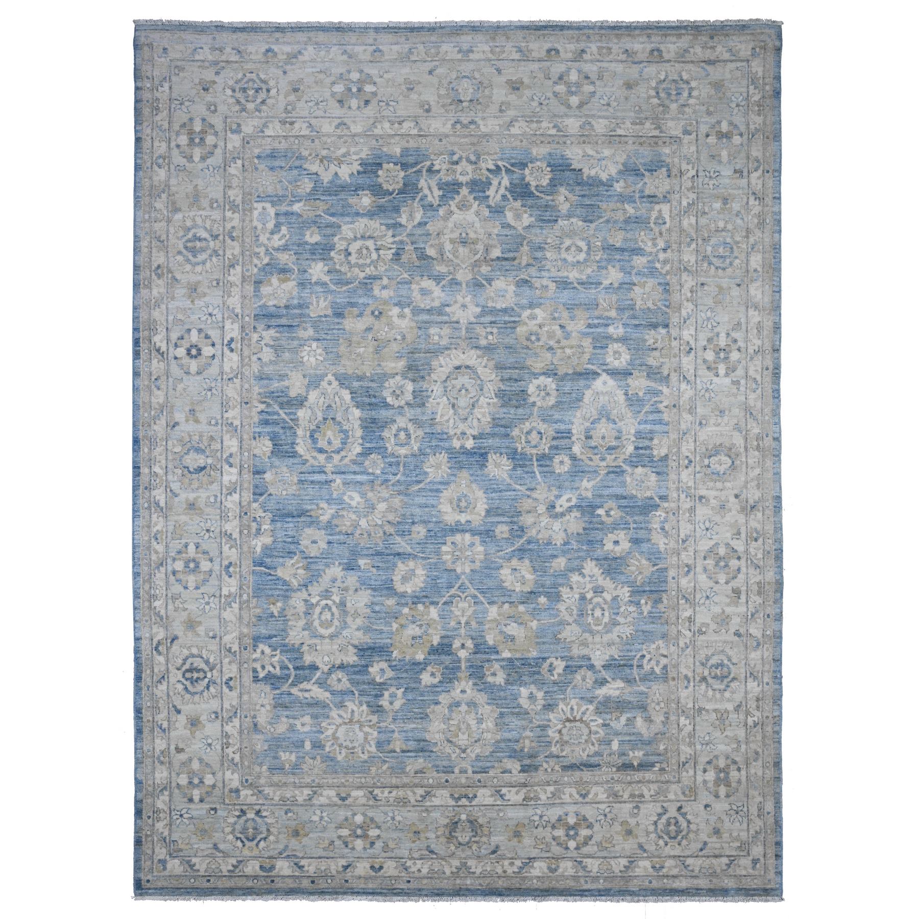 Transitional Wool Hand-Knotted Area Rug 8'9